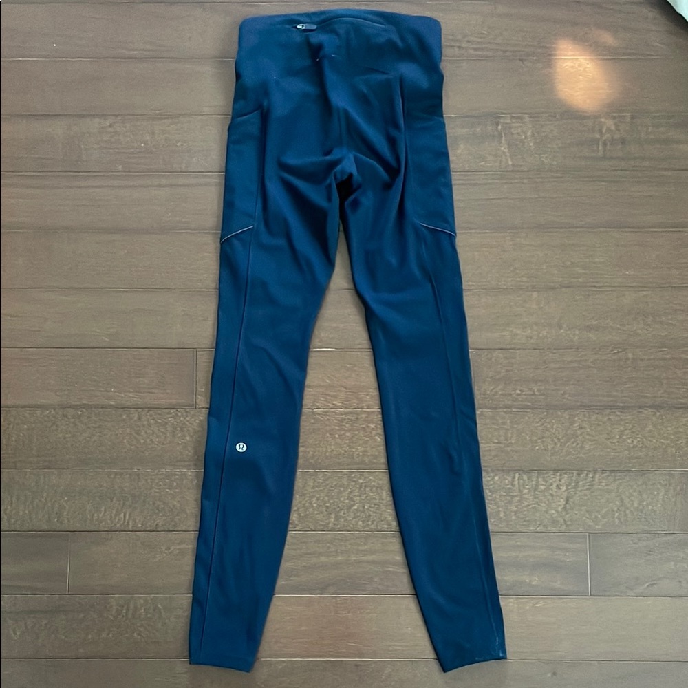 Navy Blue Athletic Leggings